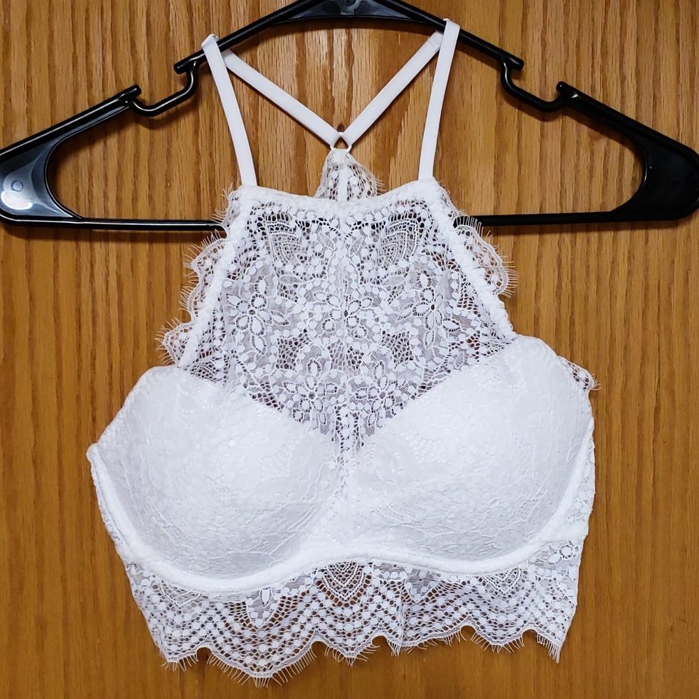 VS PINK White Bralette